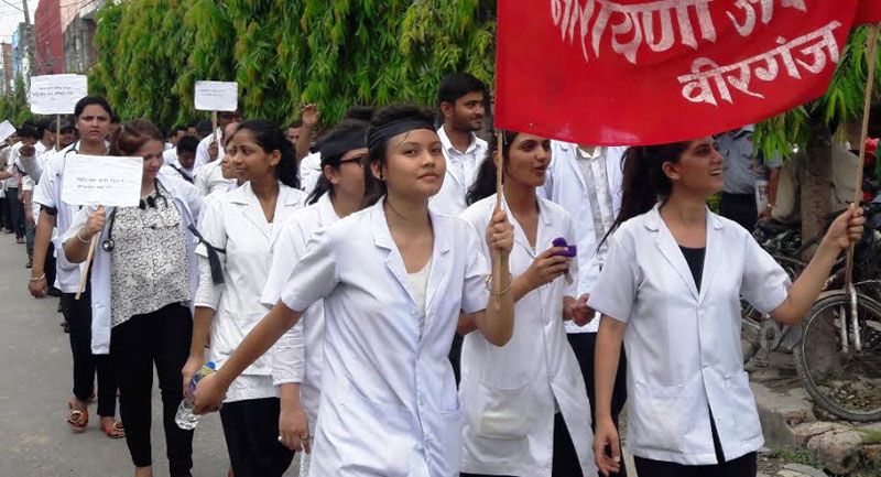 150 MBBS Doctors from Birgunj warn that they’ll Resign Today