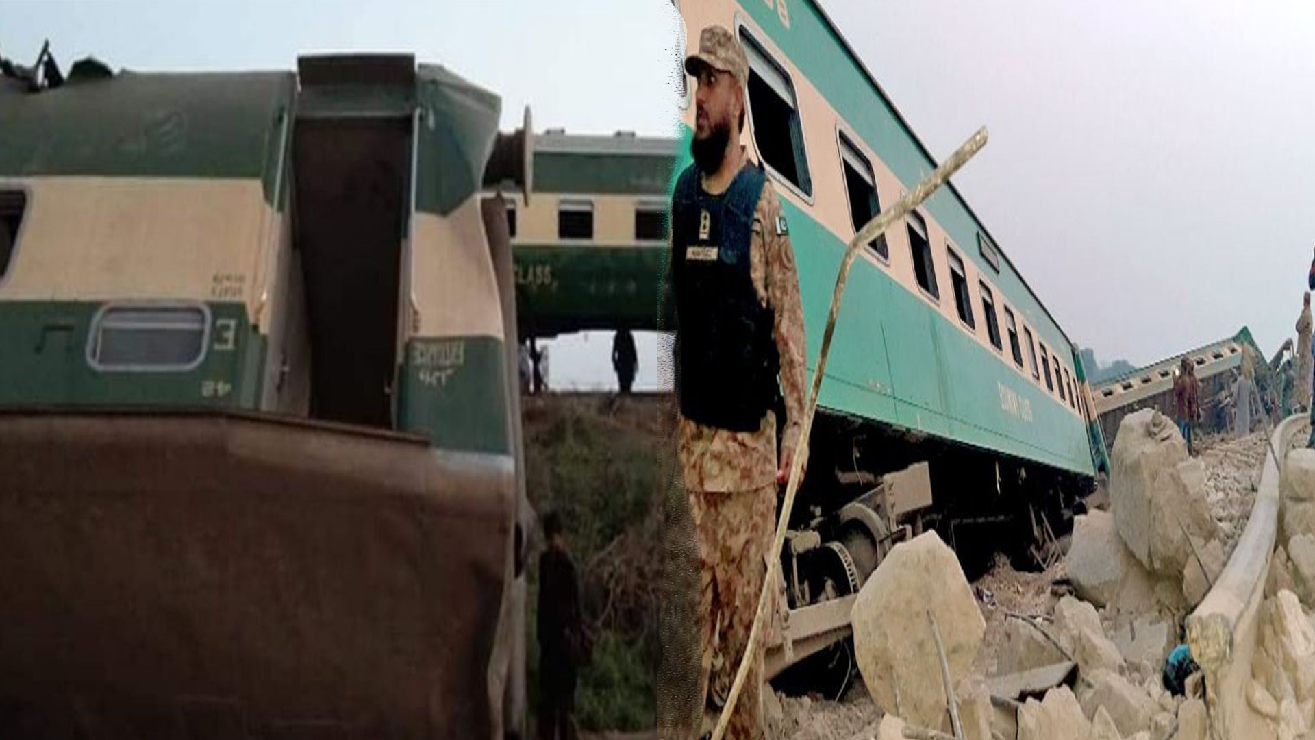 पाकिस्तानमा सोमवार बिहान रेल दुर्घटना हुँदा ३० जनाको मृत्यु ,५० जनाभन्दा बढी घाइते