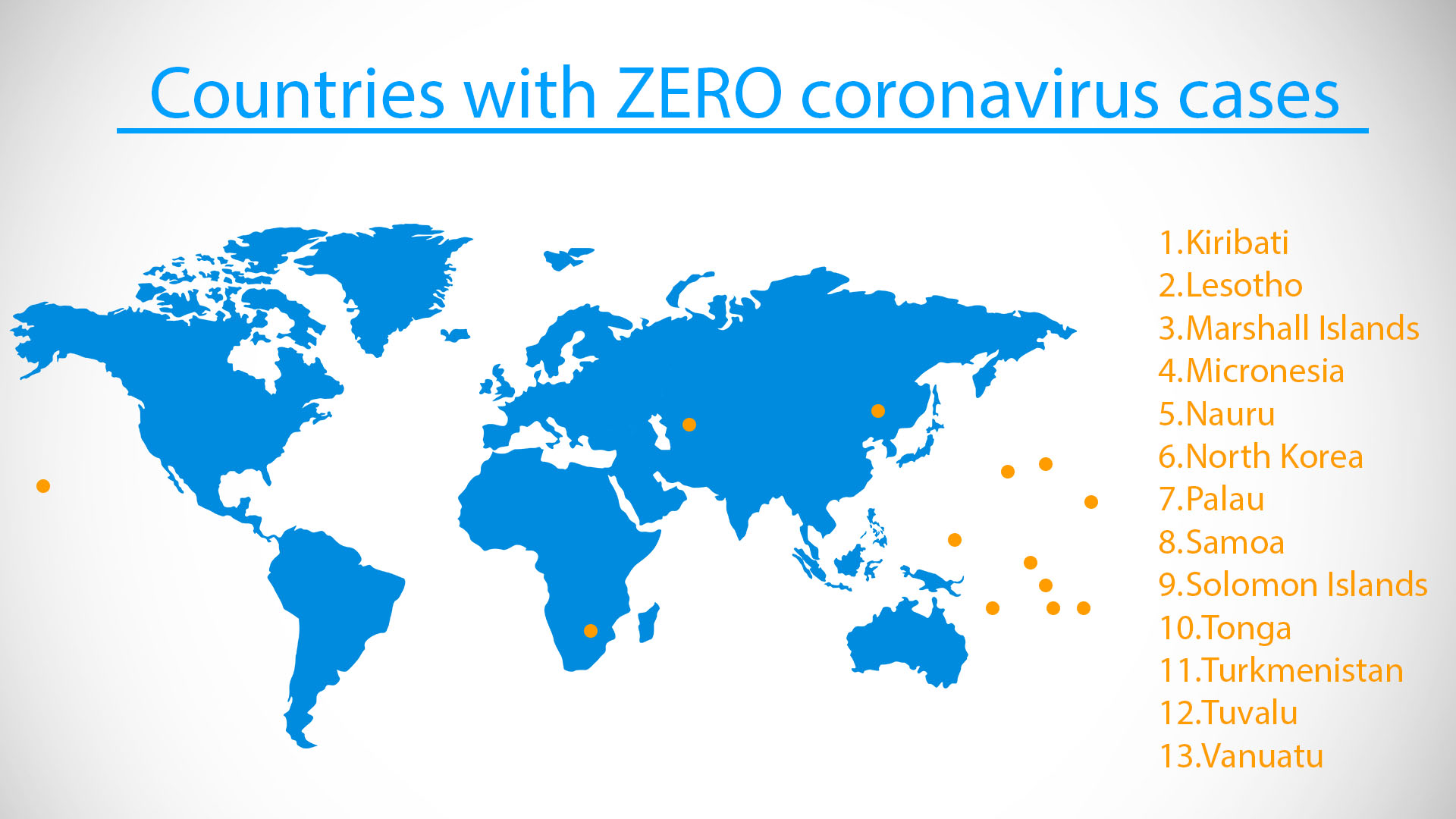 Countries with ZERO corona virus cases - 2077 Jestha 01