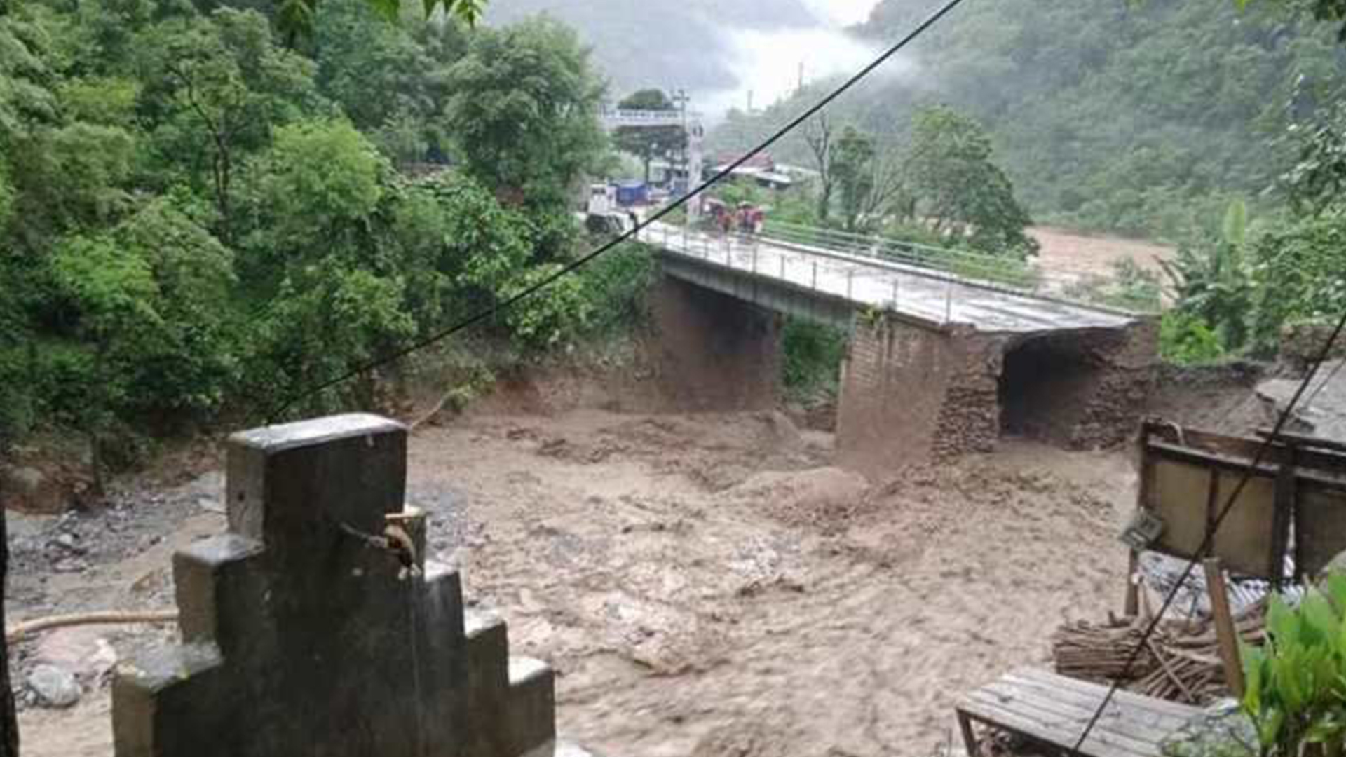 Damaged Bridge at Chitwan-Dhading Being Repaired