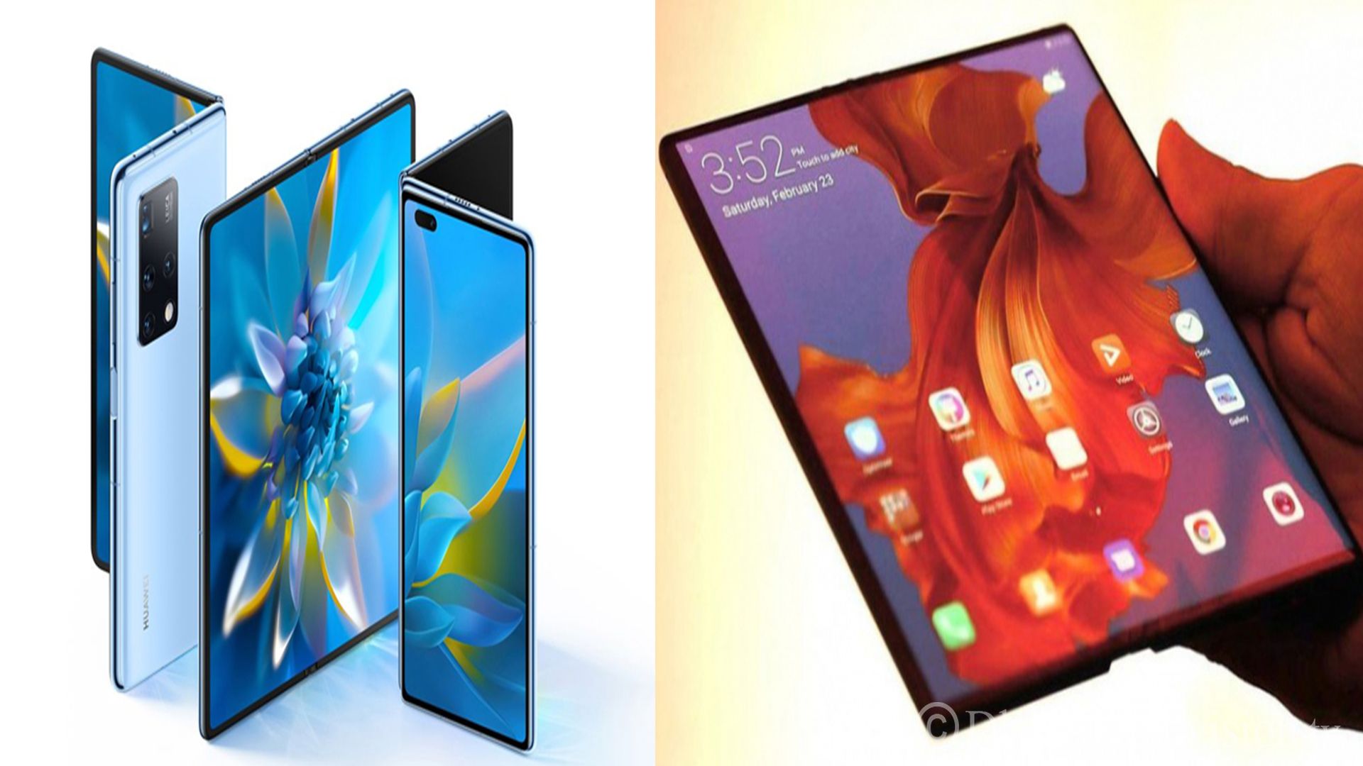 Foldable mobile public by Huawei