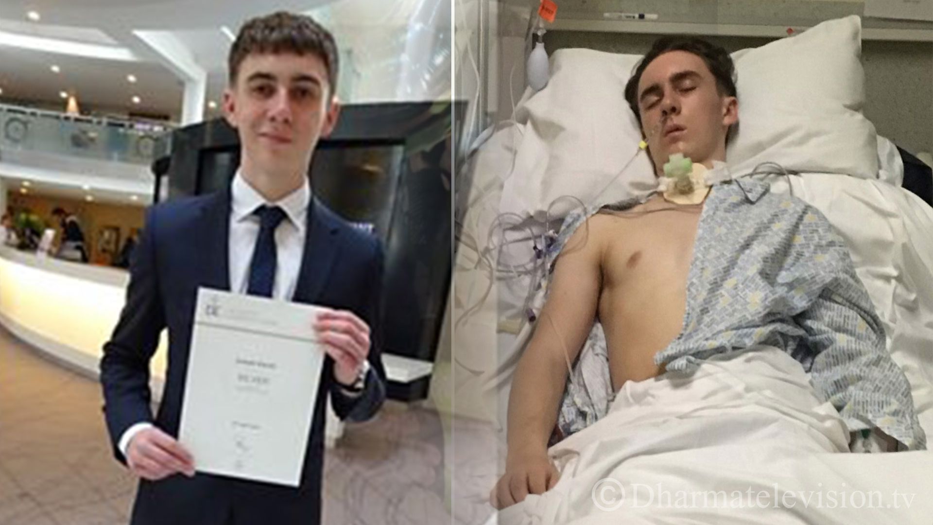 Joseph Flavill a teenage boy wakes from coma with no knowledge of pandemic