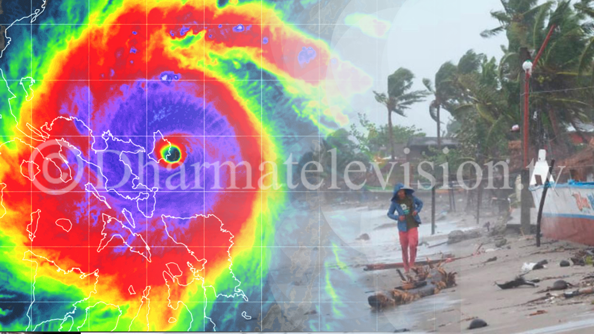 Landfall by Super Typhoon Goni, strongest typhoon so far, in Philippines