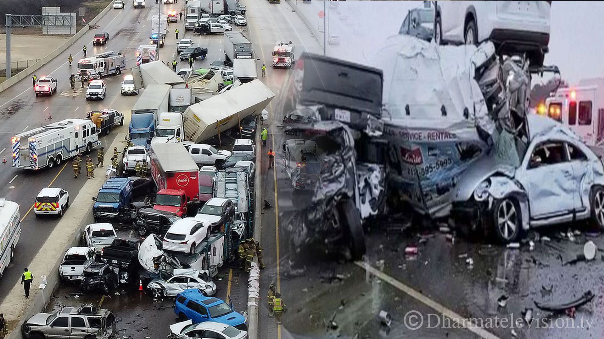 More than 100 road accidents kill 6 in US