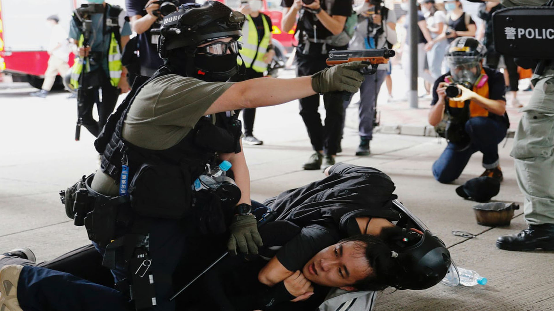 More than 370 arrested in Hong Kong protest on first day after new law