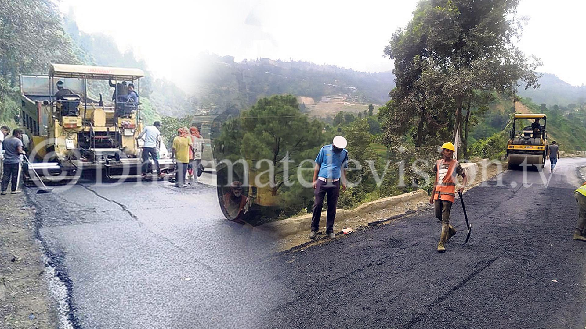 Repair started on Kalanki Nagdhunga road