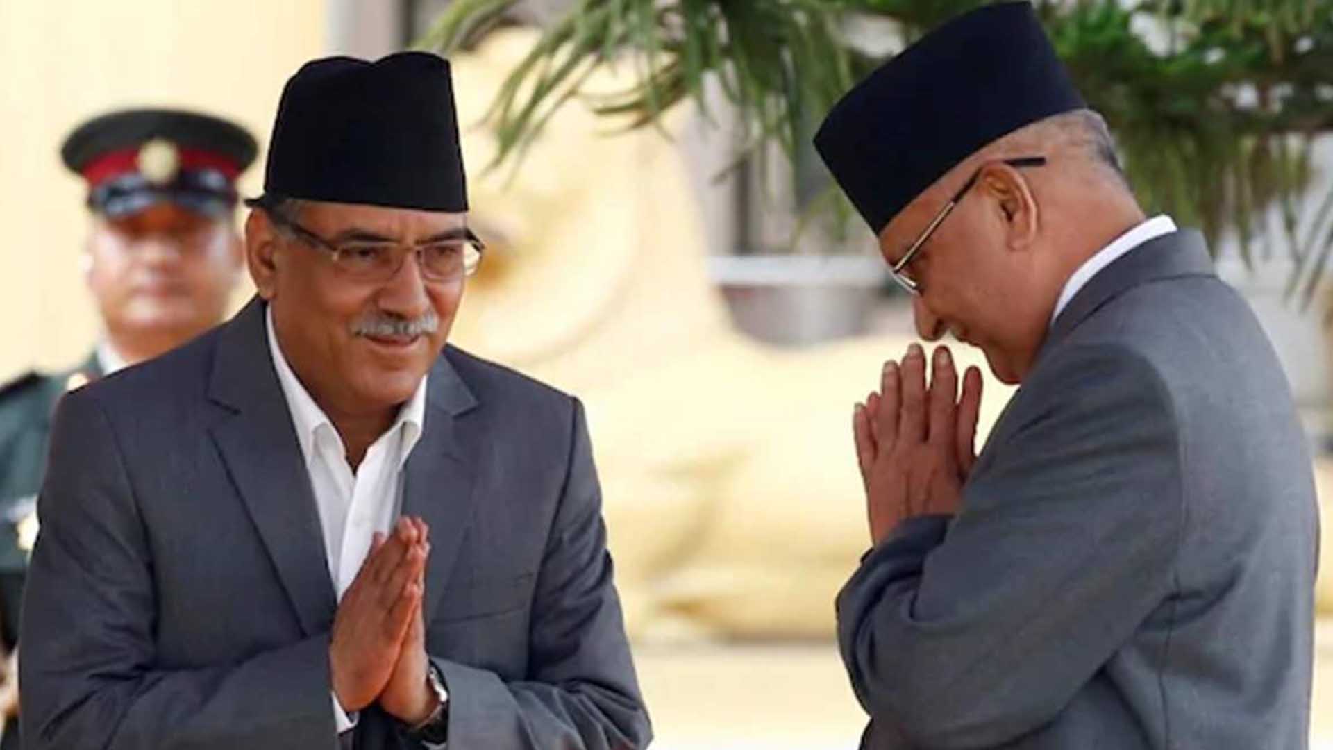 Panel suggests full term for PM Oli, complete executive power for Prachanda
