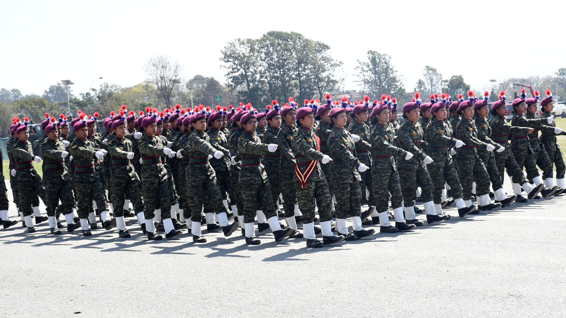 Celebrating Army Day by organizing a special program in Tudikhel