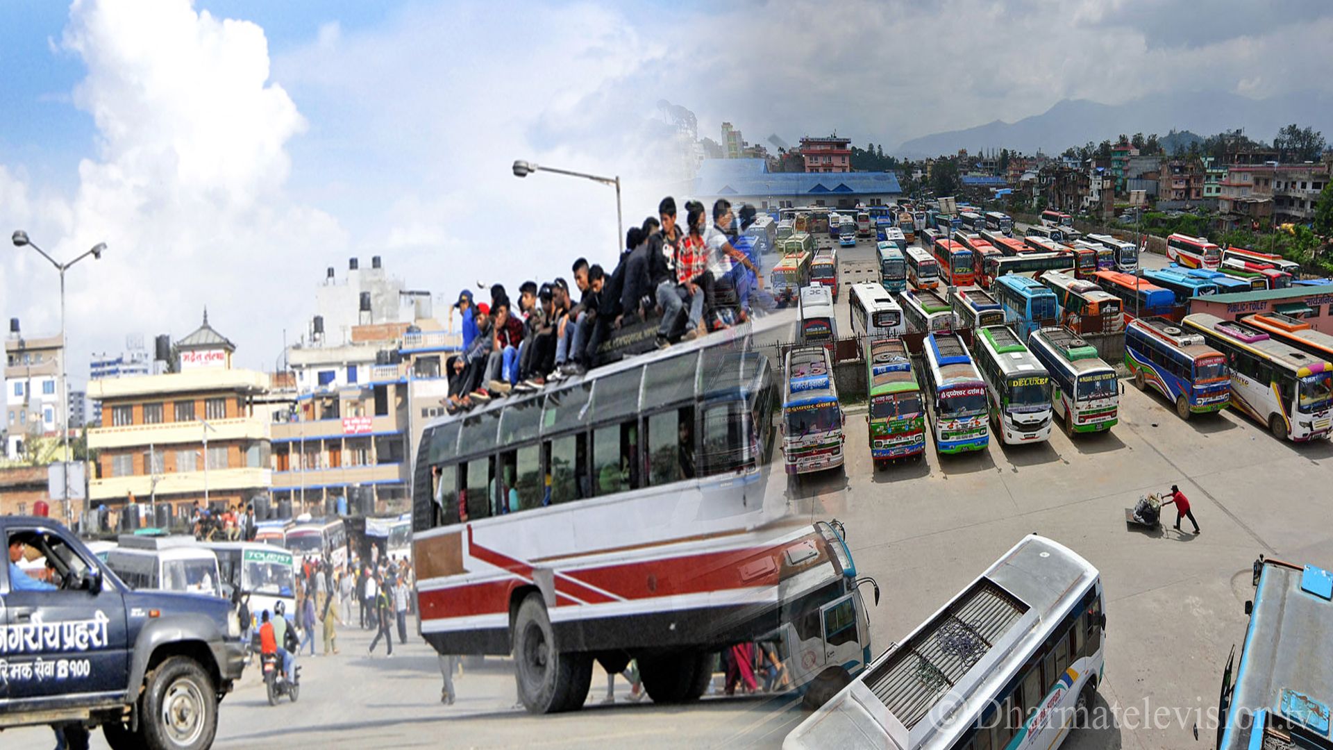 Shifting of Khulamanch’s temporary bus park