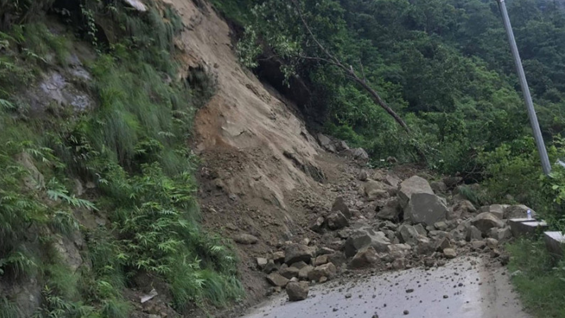Siddhartha Highway blocked for the past four days due to landslides after continuous rain