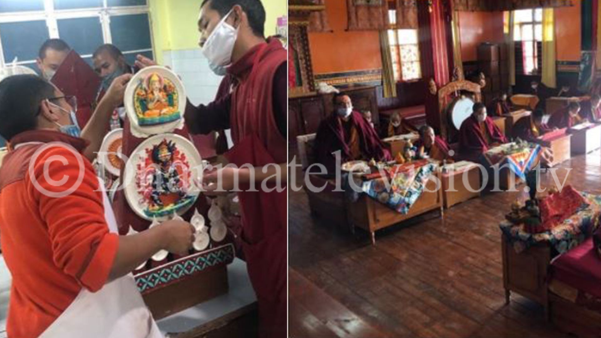 Ritual torma in Nechung monastery