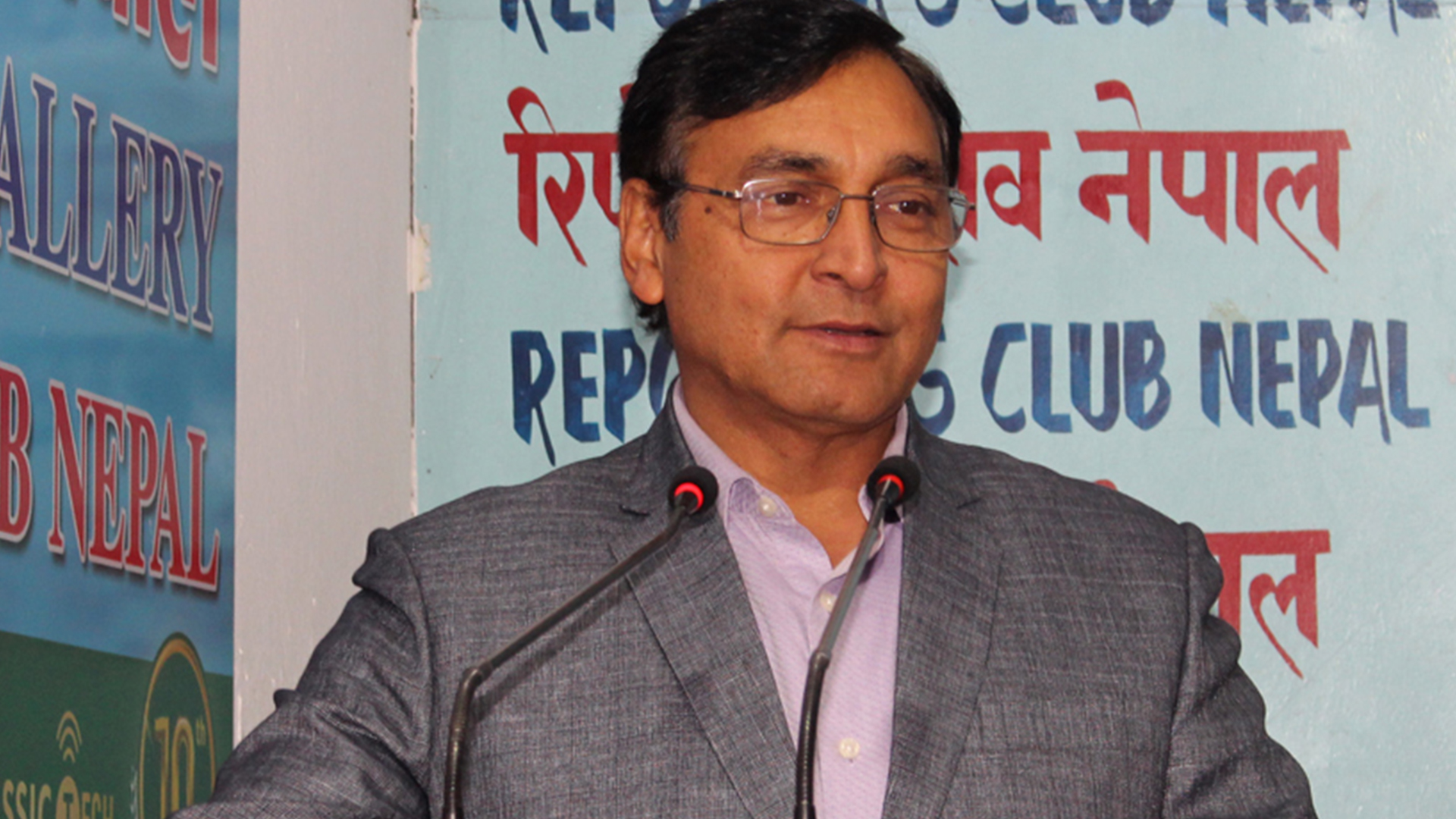Newly appointed Minister for Energy, Water Resources and Irrigation Top Bahadur Rayamajhi resuming his post