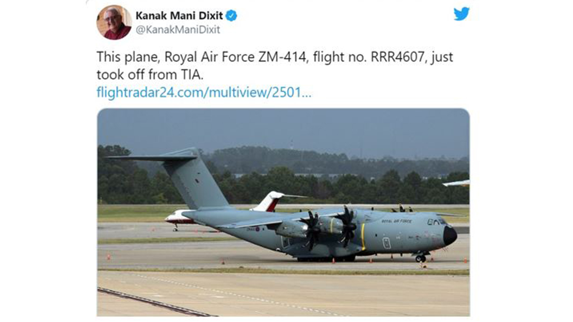 UK’s Royal Airforce Plane Picks Up 17 People From Nepal
