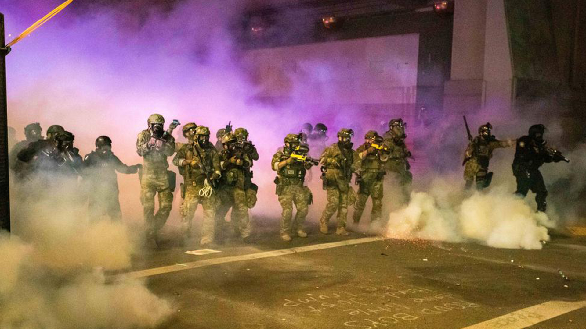 US federal officers use Tear Gas in Portland